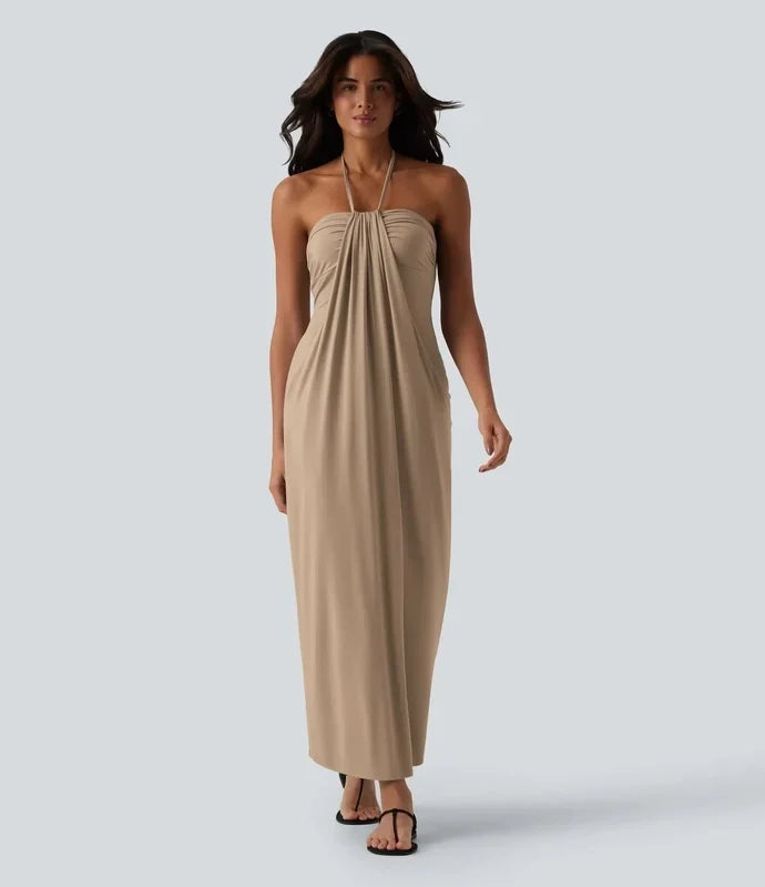 Vinose™ Serenity HalterDress – Soft, Flowy & Flattering