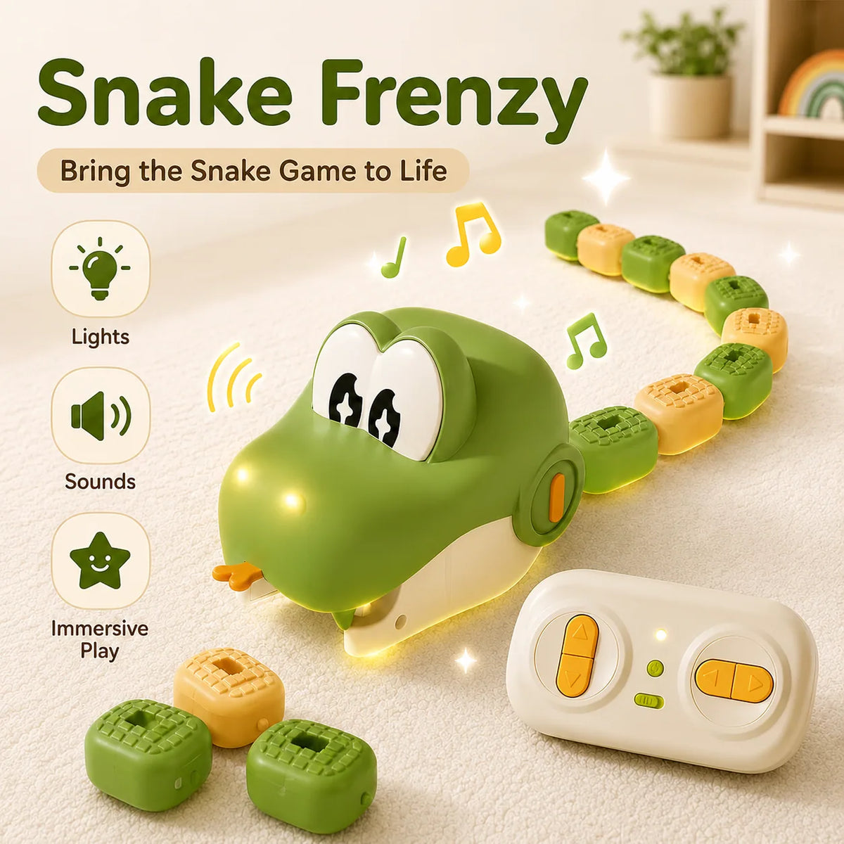 SnakeFrenzy™ Interactive Snake Toy